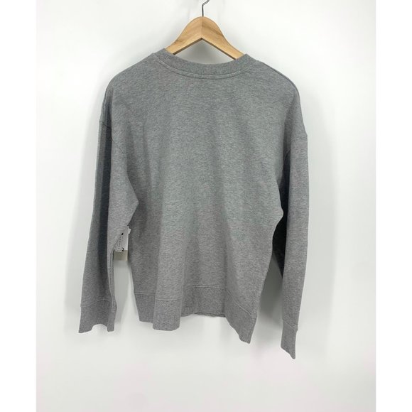 BP 'Love Begins Within' Gray Graphic Oversized Crewneck Sweatshirt NEW WITH TAGS - Picture 4 of 4